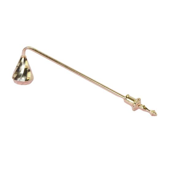 Candle Snuffer with Long Handle Putting Out Candle Wick Flame Extinguishing Tool Candle Extinguisher Accessory Decorative Metal Candle Cover Tool