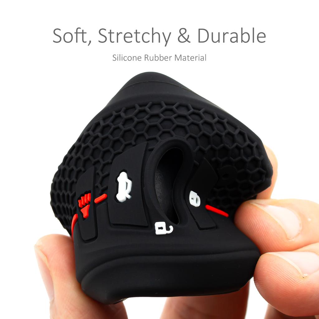 2X Silicone Car Key Fob Cover Case Holder Keychain For Subaru Forester Impreza Crosstrek Outback Xv Ascent Legacy Brz Wrx Gr86