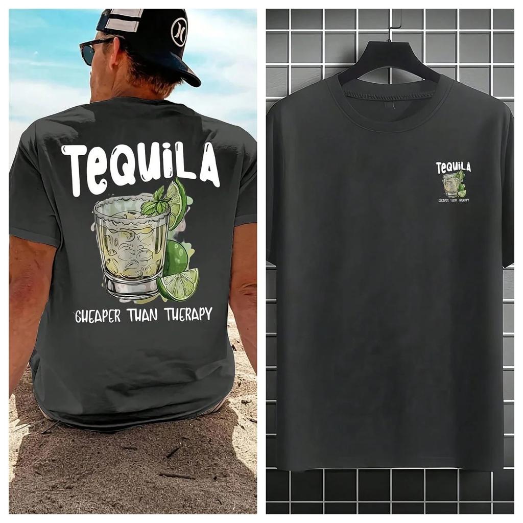 Men's Fashionable Printed Loose Short Sleeve T-Shirt Exquisite Design Essential for Summer Easy To Match Showcase Your Style
