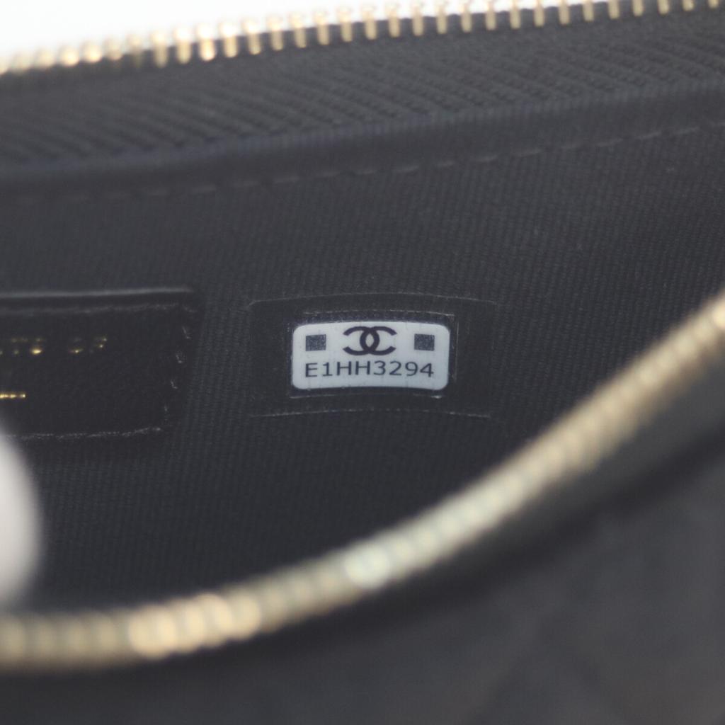 Chanel 24th Year Gift Black Velour Half Moon Chen Shoulder Bag Shoulder Bag blackUsed