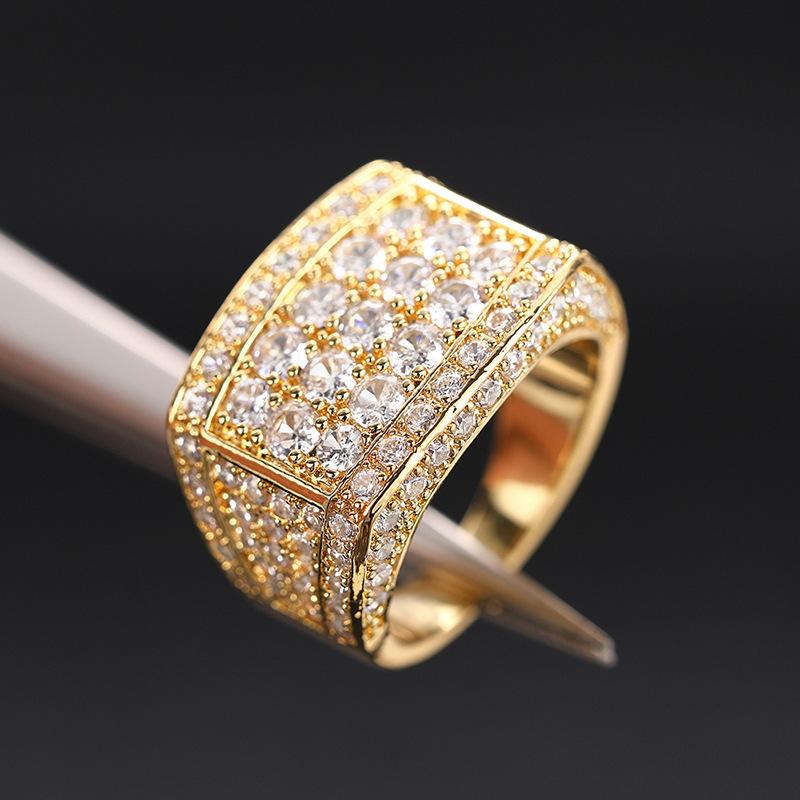 

Full of Diamond Temperament Heavy Industry High-end Rings, Square Geometric Jewelry, Shiny Trend 2026 no. 6
