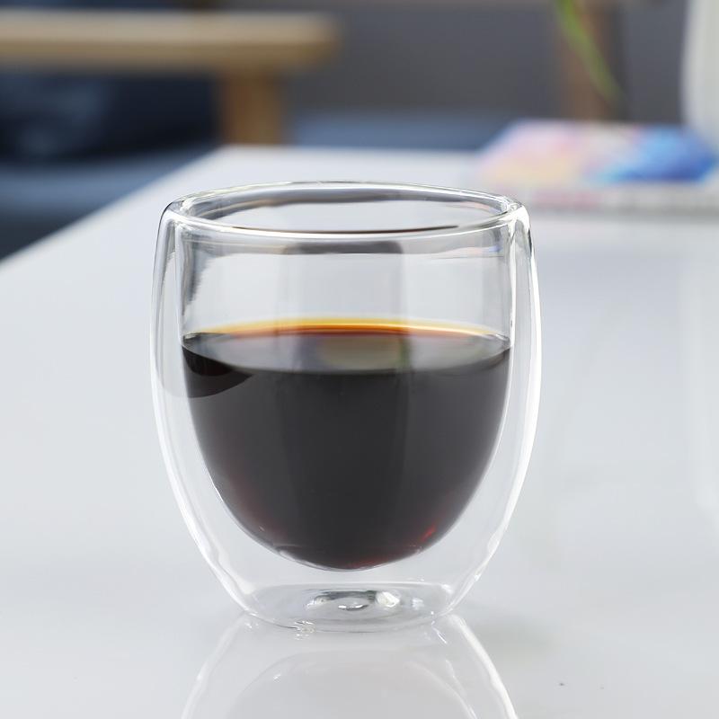 Heat Resistant Double Wall Glass Cup 80-450Ml Beer Milk Coffee Water Cups Transparent Cup Wholesale Glass Drinkware Mug
