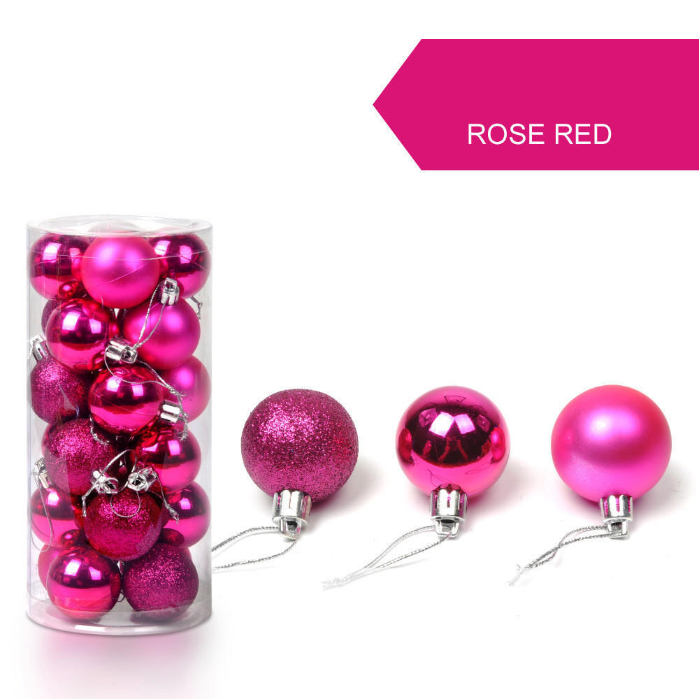 24Pcs/Box Christmas Ball Decoration Xmas Tree Pendent Ornaments for Home Decor Navidad New Year 2026 Party Supplies Accessory