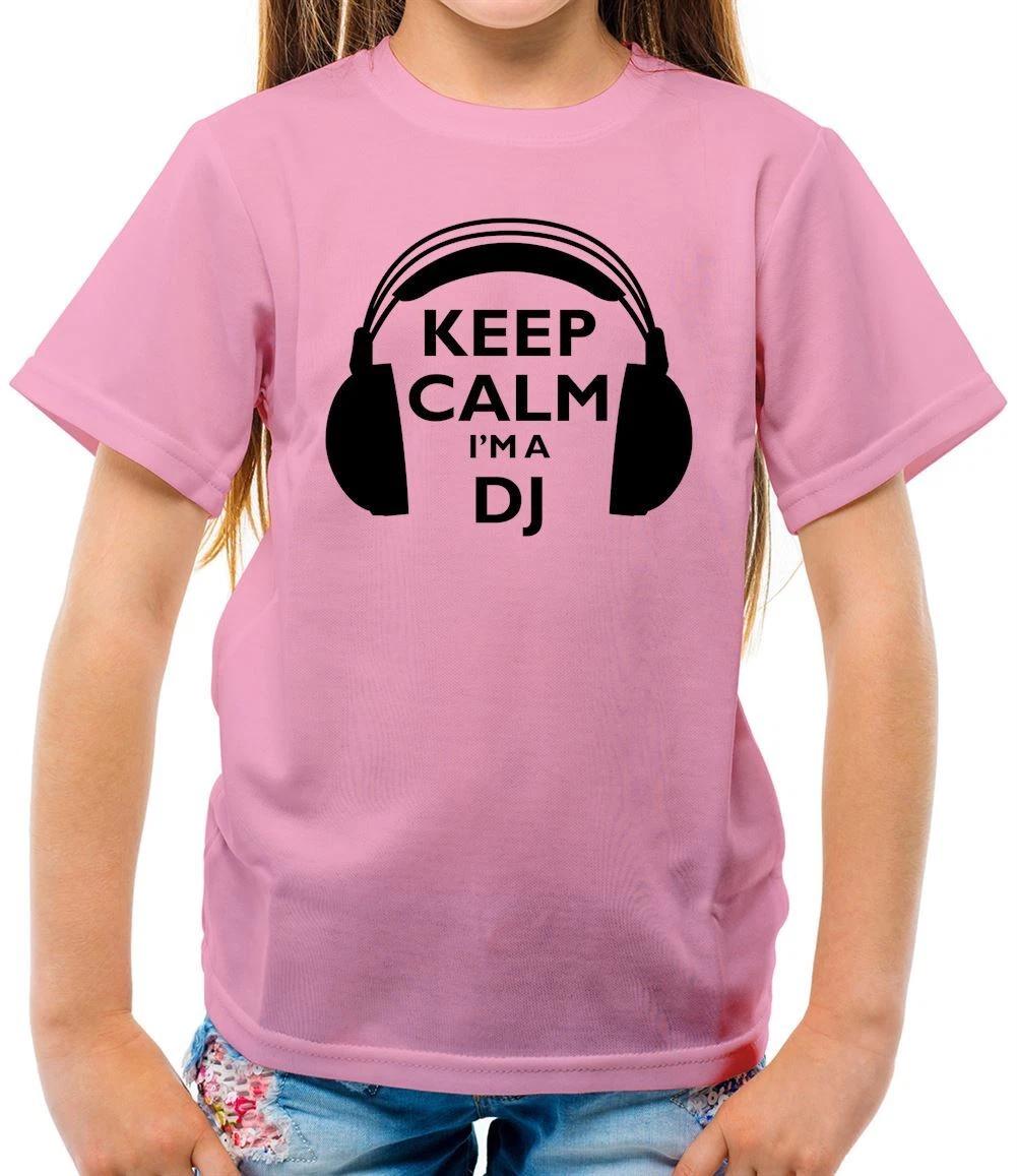Keep Calm I m A DJ - Kids T-Shirt - Love Mixing Music Disc Jockey Decks 130