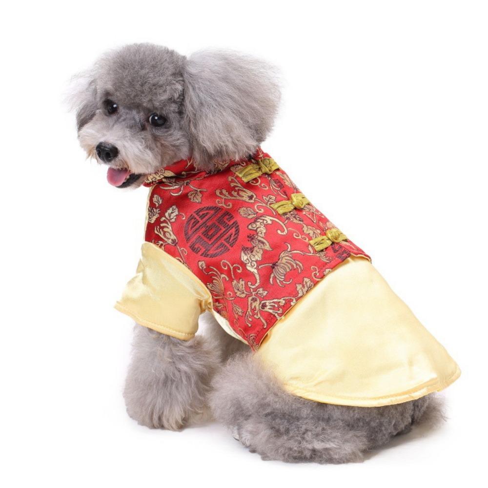 Tang suit pet clothes new Chinese groom wedding clothes cat dog universal wedding festive pet clothes