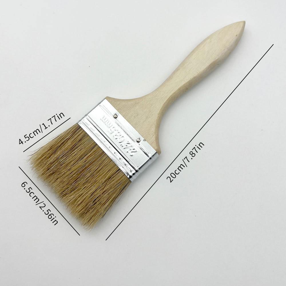 High-Grade Heat-Resistant Hog Bristle Brush with Long Wooden Handle for Industrial Cleaning