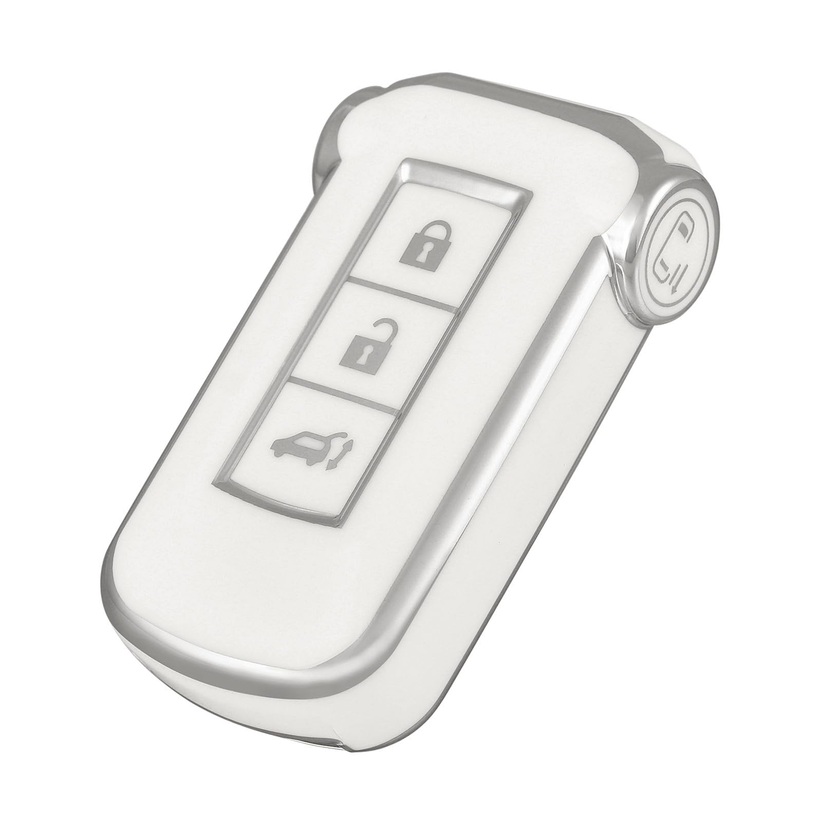 

[OFFCURVE] Чехол для ключа, предназначенный для Mitsubishi Delica D5, Новый ключ для автомобиля Delica, Материал ТПУ, Водонепроницаемый, белый