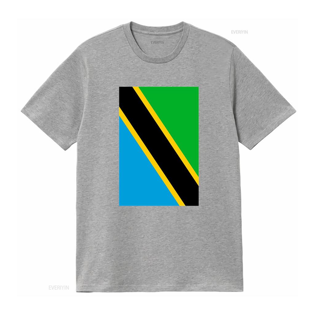 Grunge Tanzania Flag Cool East Africa Swahili Tanzanian T Shirt vintage Washed Breathable Slightly fashion Unisex Comfortable