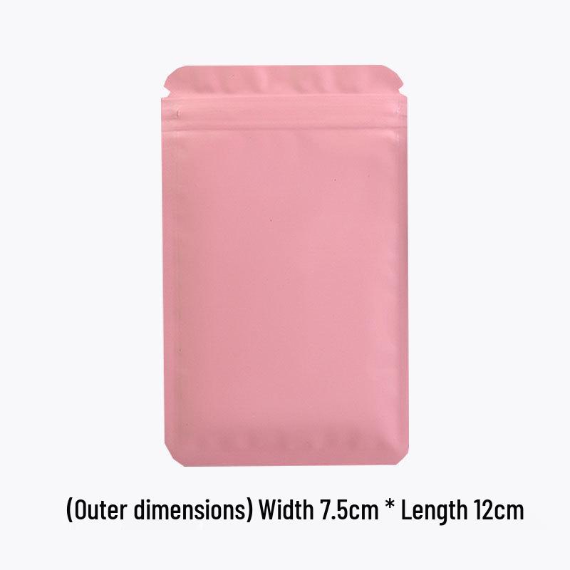 Double-Sided Frosted Aluminum Foil Self-Sealing Opaque Packaging Bag for Colored Ornaments