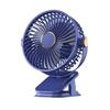 USB Rechargeable Silent Clip-on Desk Fan with Light for Dorms and Bedrooms