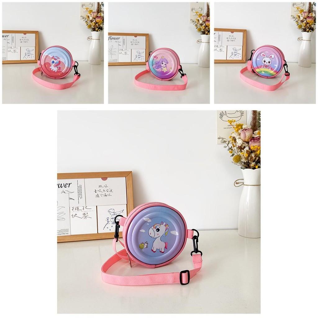Adorable Children's Round Bag Cute Cartoon Hard Shell Shoulder Bag For Kids