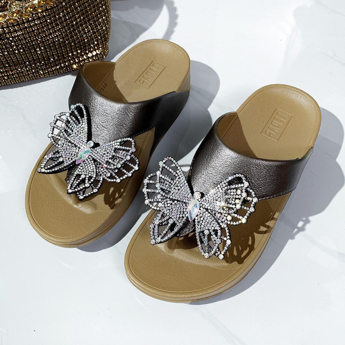 High-top Shoes, Wedge Heels, Slippers, Women s Shoes, New Style, Transparent High Heels 36 кофейный