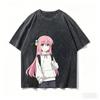 Bocchi der Fels! Anime-Liebhaber Gewaschenes T-Shirt Ganzjahreskleidung Persönlichkeit Kleidung Große Größen Unisex Streetwear Paare Klassisch