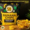 5:15PM Kerala Bananenchips 400g X Packung 2er-Packung | Knusprige gelbe Waffeln Snacks Klassischer gesalzener Geschmack
