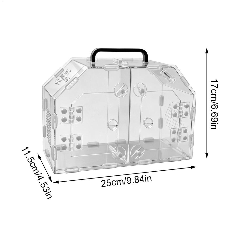 

Reptile Terrariums Escape Proof Clear Breathable Turtle Enclosure Breeding Box For Gecko Lizard Frog Turtle Bearded Dragon чистий