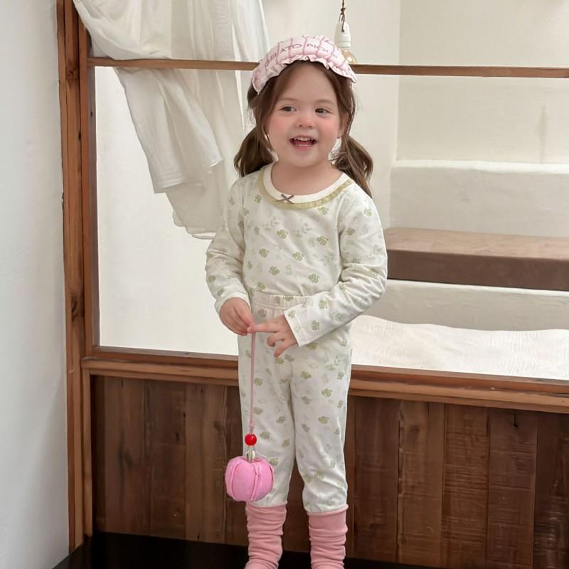 Kids Cotton Lycra Pajamas Set A Skin-friendly Long Sleeve Winter Homewear Boys Girls