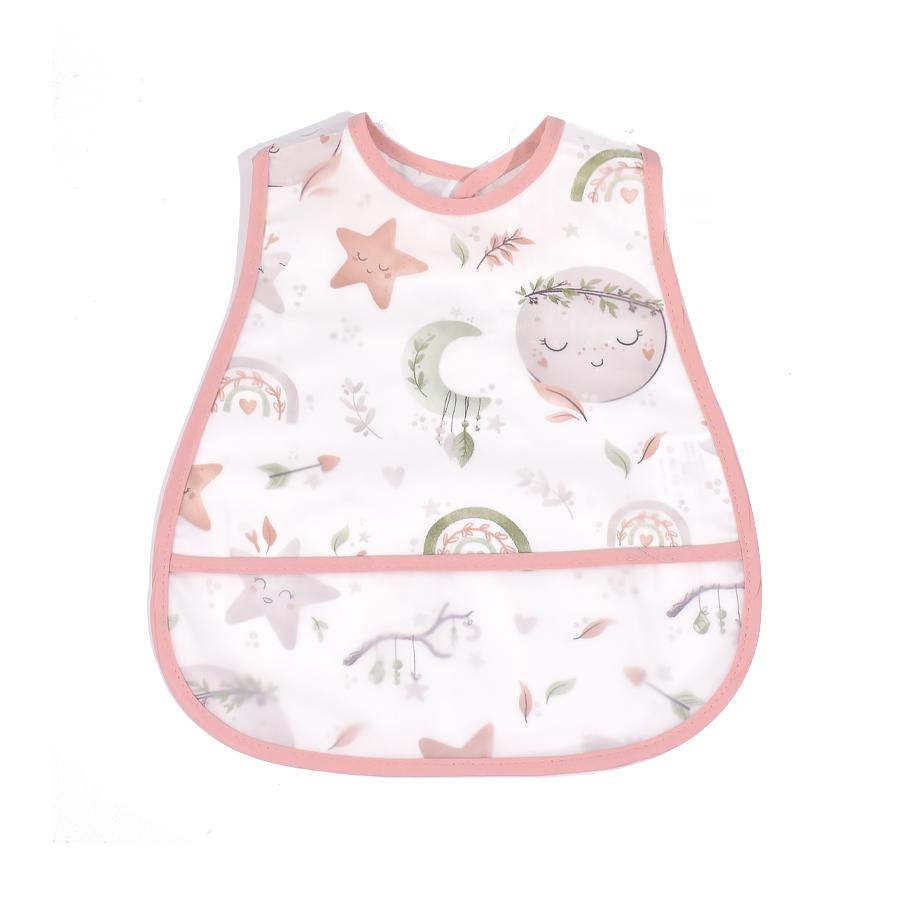 2023New Cartoon Pattern EVA Waterproof Pocket Lunch Feeding Bibs Adjustable Baby Bibs Cute Children Baby Apron Kids Burp Cloths