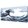 Great Wave Black Desk Mat Mousepad Japanese Art Mouse Pad Rubber Mat Mouse Carpet Table Pads Pc Mats 900x400 Office Accessories