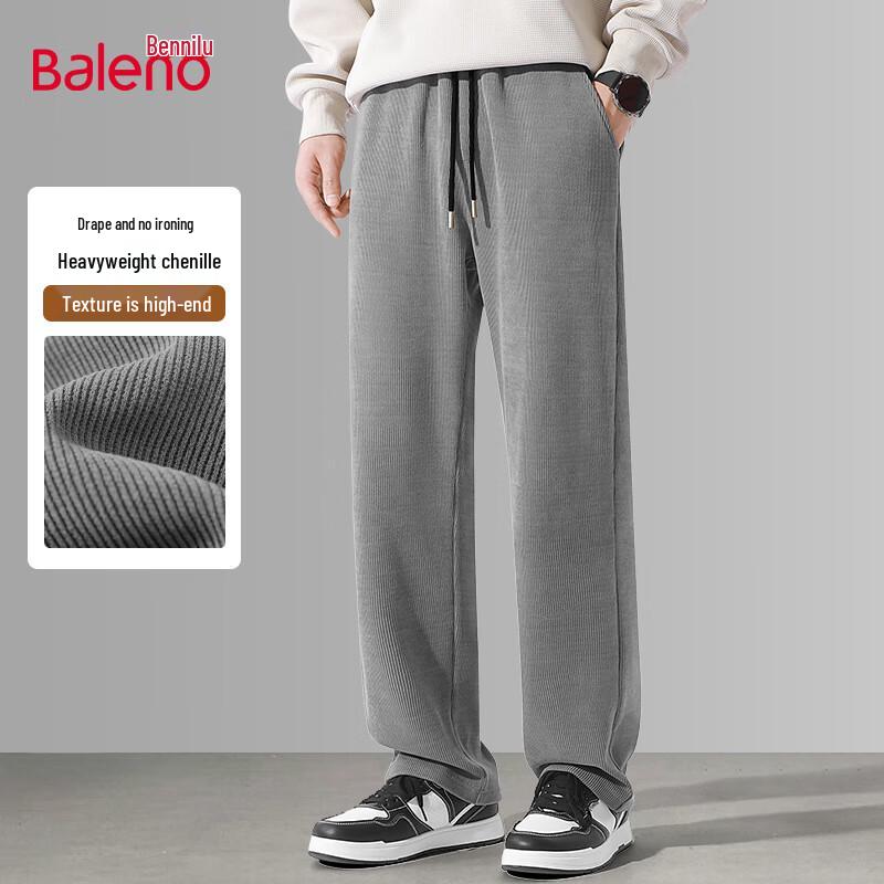 

Baleno Men s Chenille Straight-Leg Casual Trousers 5XL