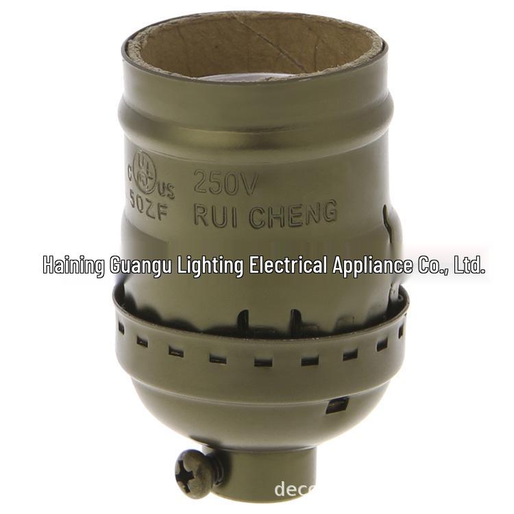 Pearl Black Vintage E26/E27 Aluminum Edison Pendant Lampholder for DIY Light Fixtures