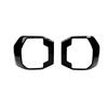 For Kia TASMAN 2025 2026 2PCS Black Carbon Fiber ABS Car Taillight Cover Trim Car Decorative Strips Accessories