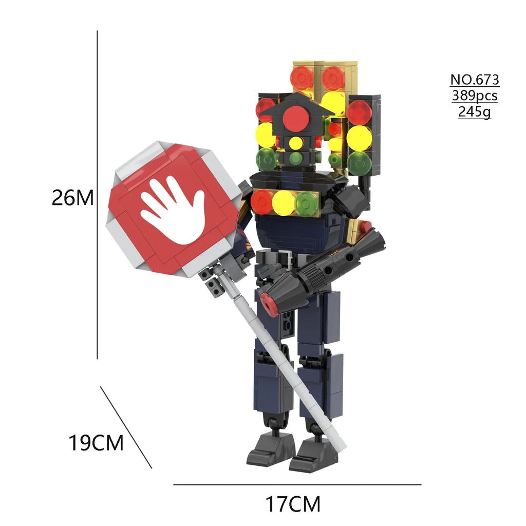 Skibidi Toilet Titan Tv Man Speakerman Horror Game Bosses Camara Building Block Cartoon Doll Model Kids Birthday Halloween Gift