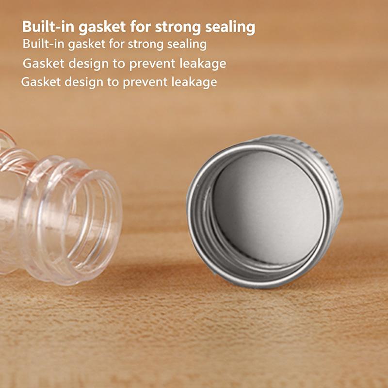 5Ml-500Ml Plastic Bottle Aluminum Cap Transparent Empty Bottle Lotion Sample Cosmetic Dispensing Bottles For Travel