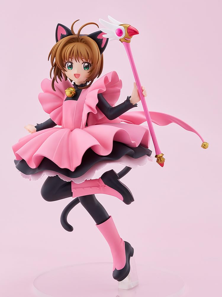 Good Smile Company POP UP PARADE Cardcaptor Sakura Clow Card Arc Kinomoto Sakura Black Cat Costume L size Plastic Painted Complete Figure Ver.