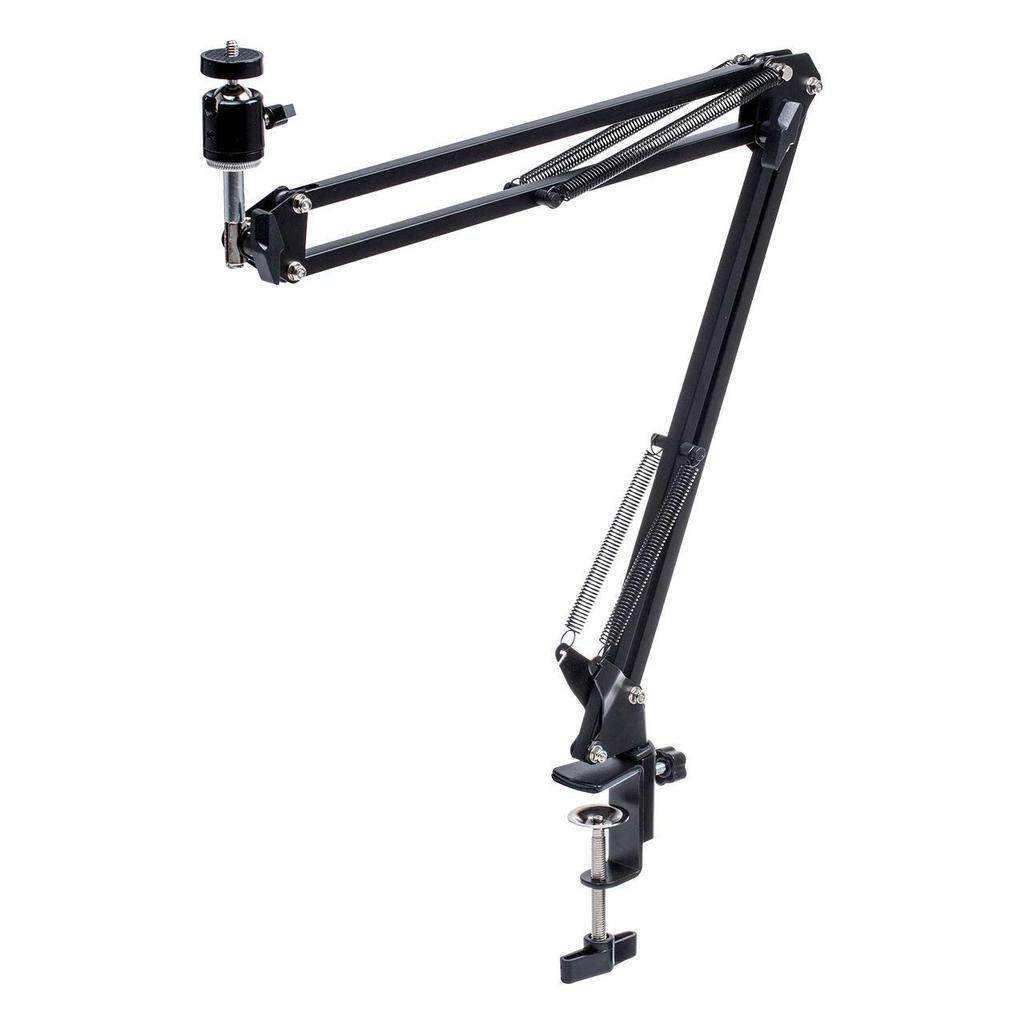 Sanwa Direct Webcam/Smartphone Arm Stand with Adjustable Angle and Height, Clamp Type (200-DGCAM021)
