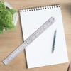 300mm/500mm Stainless Steel Ruler Straight Edge Ruler with Inch & Metric Centimeter Millimeter Ruler Precision Measuring Ruler