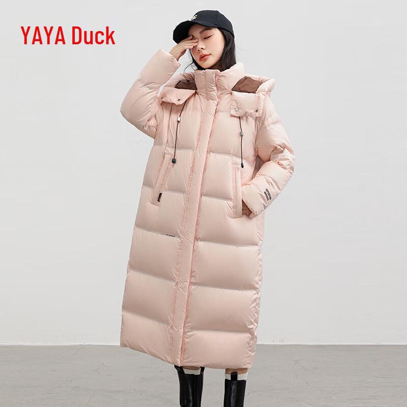 YAYA Women's Mid-Length Loose Duck Down Jacket