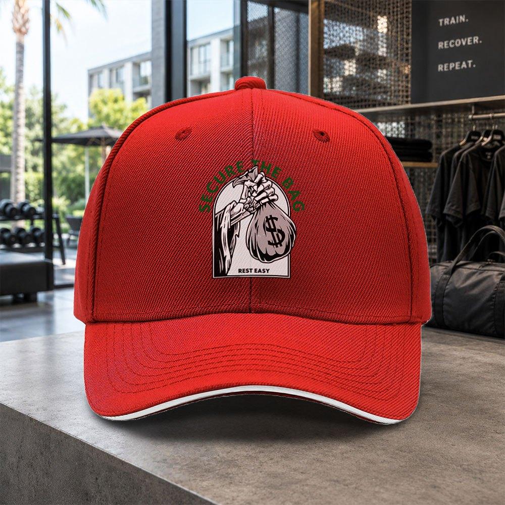 1pc Easy Skull Money Bag Printed Baseball Cap Unisex Easy Lightweight Adjustable Outdoor Dad Hat Suitable For Concerts Parties