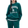 MLB T Shirts Unisex Green Crew Neck Moderate 3ATSV0134-07GND