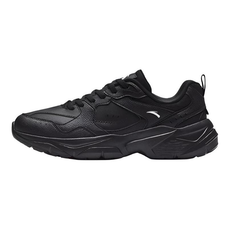 Anta Waterproof Cushioning Waterproof Cushioning Low Top Casual Shoes Women's Black Warrior 922538806-5