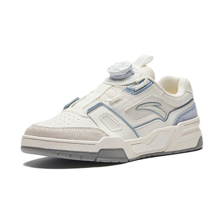 Anta Comfortable Versatile Non-Slip Durable Low-Top Kids Skate Shoes Kids Sneakers White Blue 312428006-3