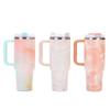 Good Quality 304 Stainless Steel High-value 40oz Bingba Cup Outdoor Portable with Handle Straw Thermos Cup