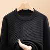 FAPAI Men's Fashion Jacquard Crew Neck Knit Sweater
