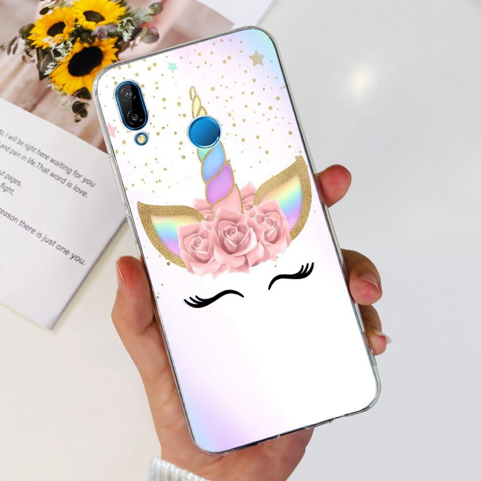 Case For Huawei P20 Lite Cover Cute Astronaut Cartoon Slim Clear Soft Silicone Back Phone Cover For Huawei P20Lite ANE-LX2 Funda