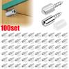 Self Tapping Screw Cabinet Shelf Bracket Laminate Support with Rubber Sleeve Non-Slip Layer Glass Plate Holder Fixed Screw