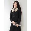 Elegant Women's Feather Down Collar Jacket