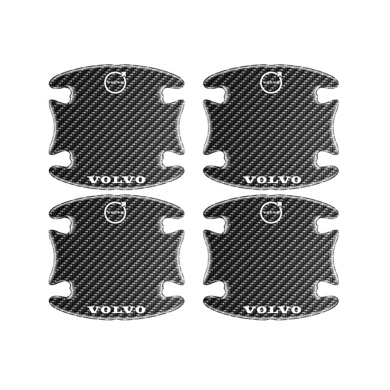 For Volvo Xc60 Xc90 V40 V60 S60 V50 V90 S80 C40 XC40 V70 C30 4/8pcs Car Door Handle Bowl Sticker Protector Anti-collision Strip
