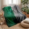 Coperta in Flanella Pile Rugby Irlanda Coperta Calda e Accogliente per Divano Letto Viaggio Uso in Tutte le Stagioni