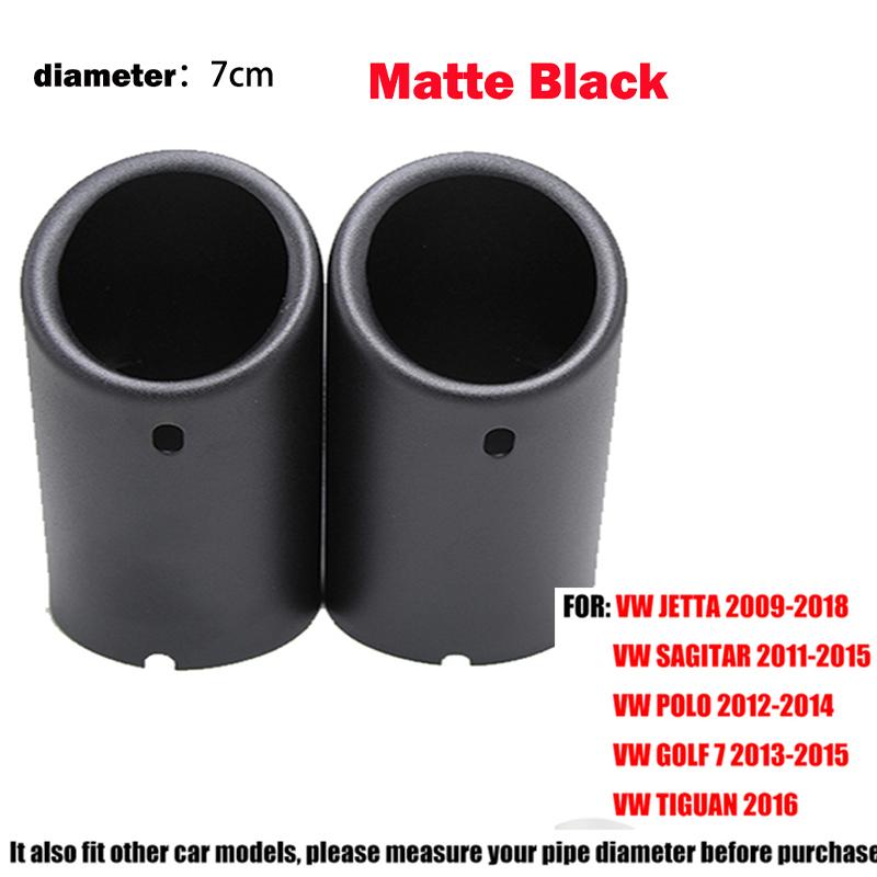 For VW Golf 6 7 Mk6 Mk7 New Lavida Bora Sagitar Tiguan Scirocco 1.4T Exhaust Muffler Stainless Steel Exhaust Tip