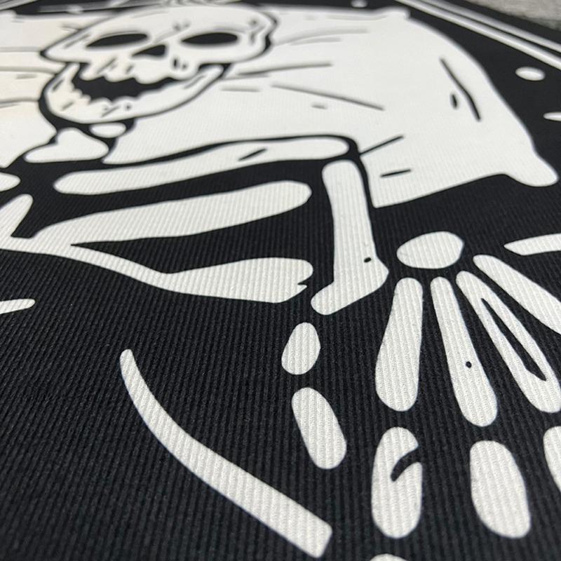 120cm Halloween Gothic Demon Carpets Skulls Cross Floor Non-Slip Punk Area Rugs