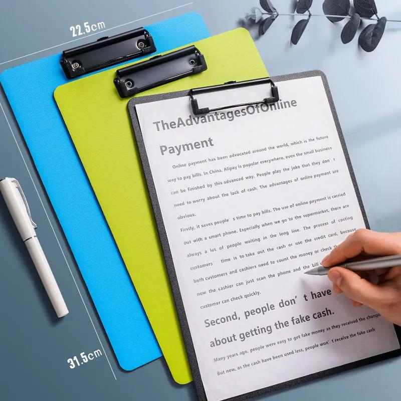 A4 Folder Board Student Writing Pad Wholesale Bill Holder Storage  Multifunctional Clip