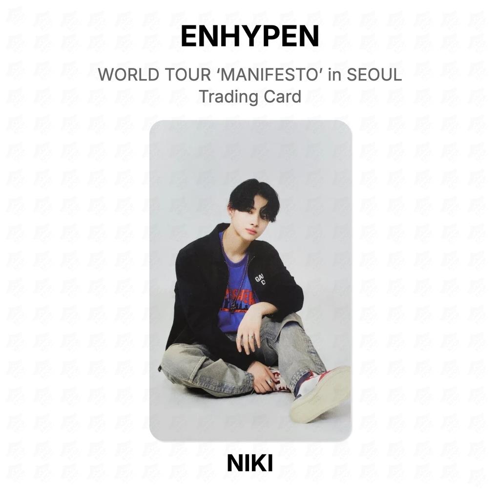 ENHYPEN WORLD TOUR ‘MANIFESTO’ in SEOUL Trading Card Official Photocard