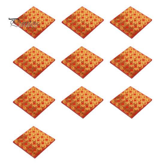 

10 листов наклеек с китайскими благословениями, новогодние благословения, самоклеящиеся наклейки с символами удачи для весеннего праздника, новоселья A