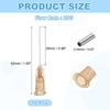 10 Pcs Blunt Tip Dispensing Needle Stainless Steel Dispensing Tips with Luer Lock Dispenser Needle for Measuring Refilling Inks