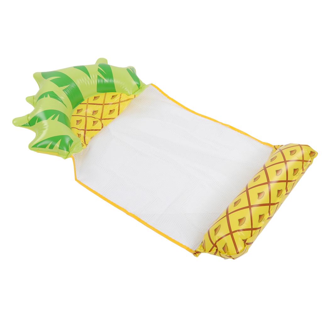 Water Hammock Float Lounger Pineapple Fruit Pattern Foldable Multifunction Inflatable Float Lounger