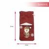 Christmas Bag for a Bottle Gift Santa Claus Snowman Linen Bag FOR CHRISTMAS